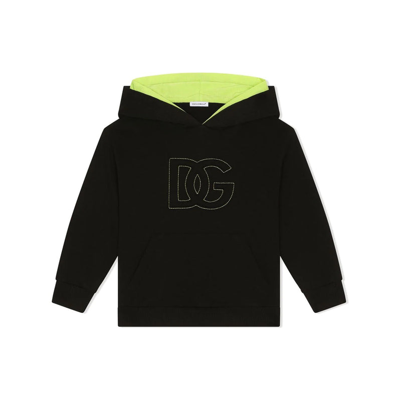 Black Logo Hooded Sweatshirt