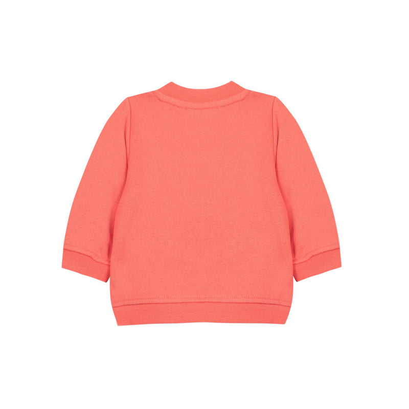 Flower Print Orange Sweatshirt