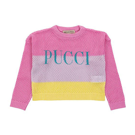 Pink Sweater W/ Pucci Logo