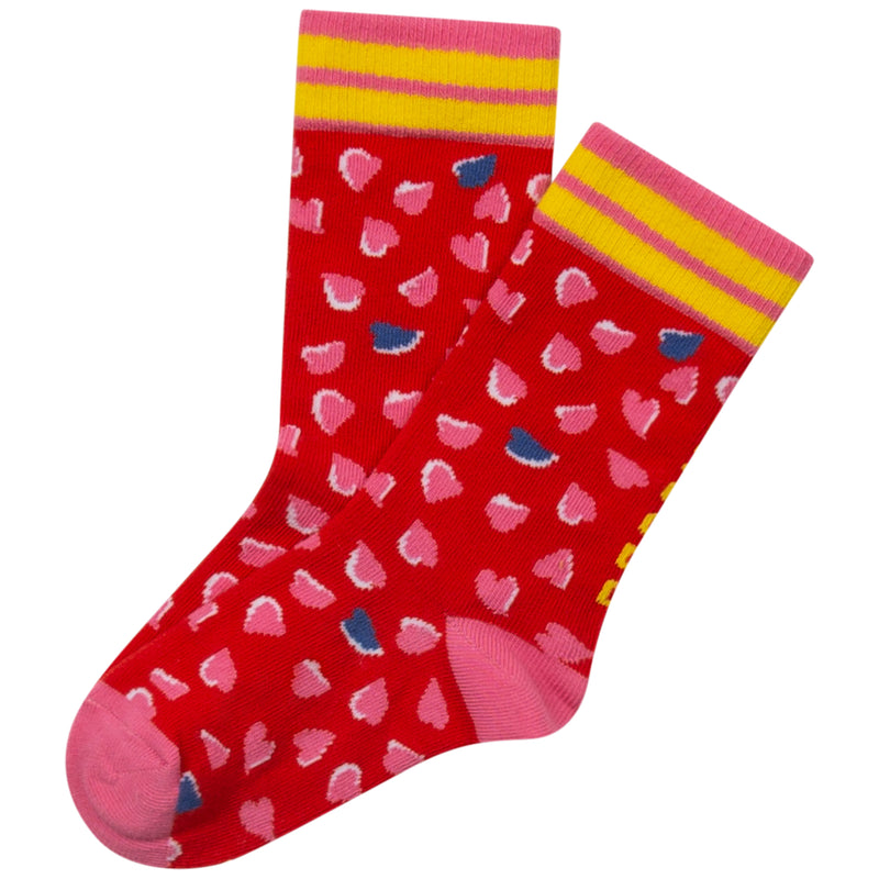 Cheetah & Hearts Print Socks