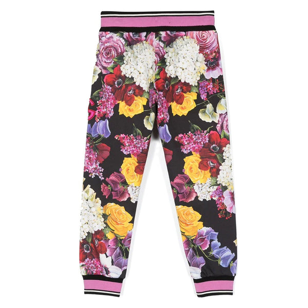 Hydrangea Flower Print Jogging Trousers