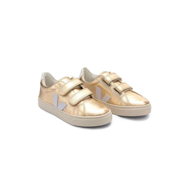 Small Esplar Velcro Chromefree Platine-White
