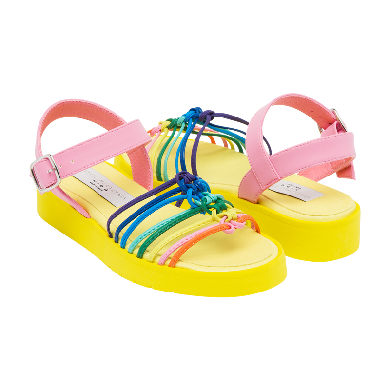 Multicolor Knotted Sandals