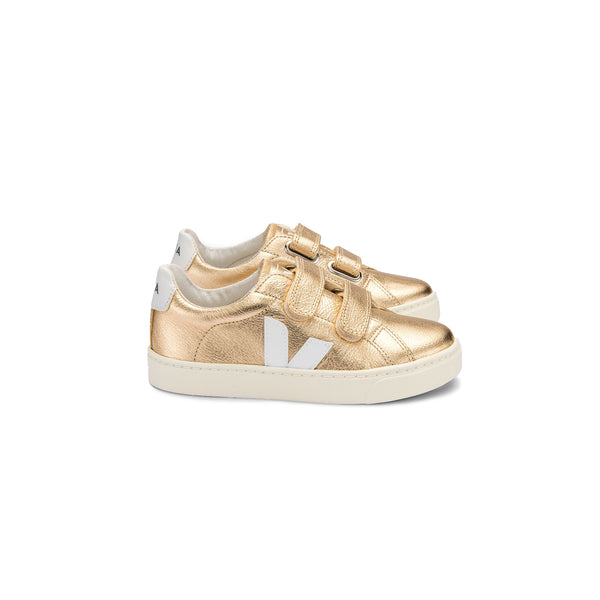 Small Esplar Velcro Chromefree Platine-White