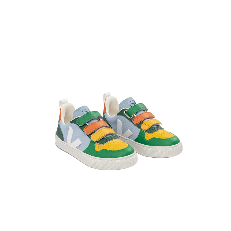 V-10 Suede Green Multicolor Sneakers
