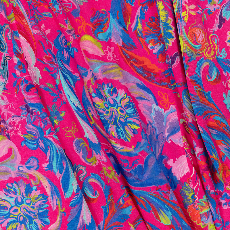 Kaleidoscopic Barocco Print Baby Dress
